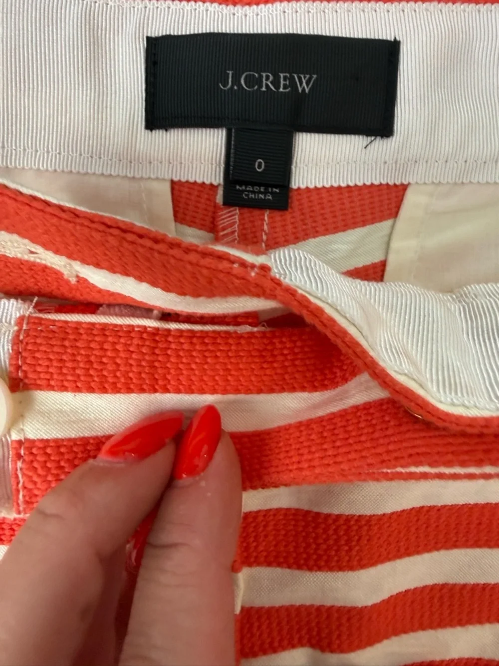 J.Crew Textured Striped Festival Sailor shorts